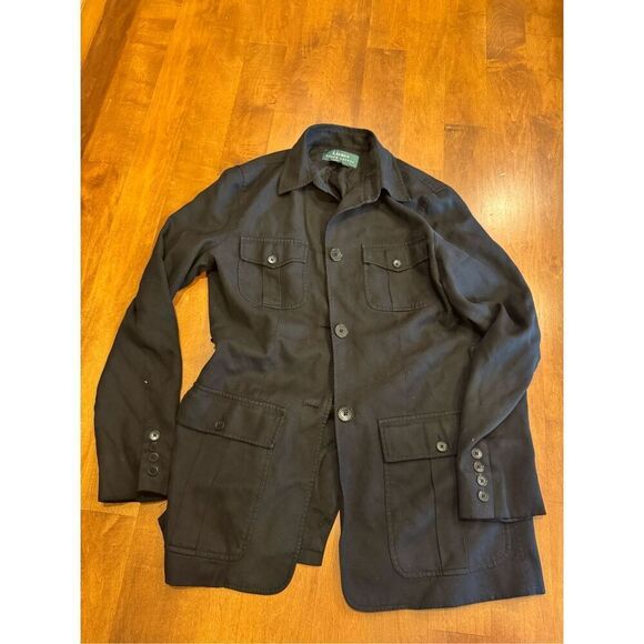 Woman’s Lauren by Ralph Lauren 100% silk blazer jacket size medium - Picture 1 of 3